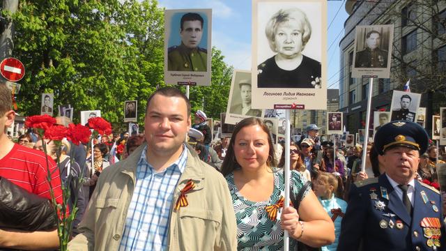 Мормоны приняли участие в акции "Бессмертный полк"